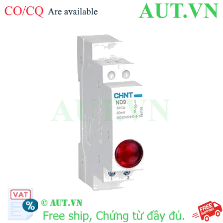 Ảnh của Đèn Báo CHINT ND9-1/R 24V (Đỏ, LED, Gắn Thanh Ray DIN) | AUT VN
