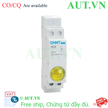 Ảnh của Đèn báo gắn thanh ray dạng module CHINT ND9-1/Y 12V 