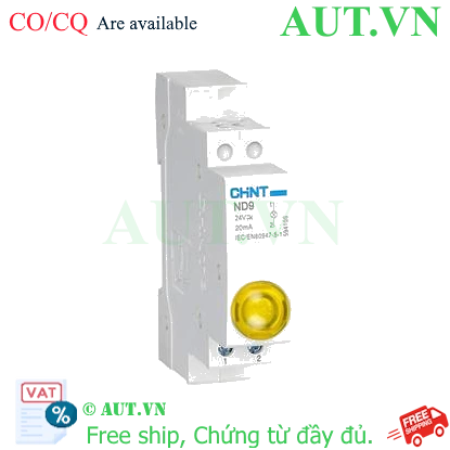 Ảnh của Đèn Báo Gắn Thanh Ray CHINT ND9-1/Y 24V - Màu Vàng (LED)