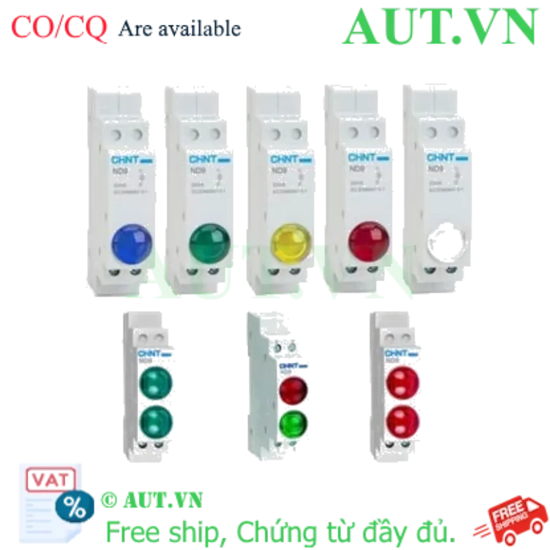 Ảnh của Đèn báo gắn thanh ray dạng module CHINT ND9-2/GB 110V 