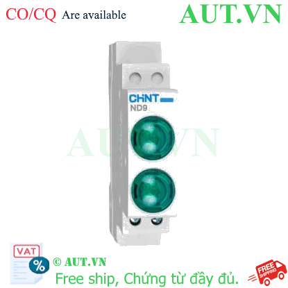 Ảnh của Đèn báo gắn thanh ray dạng module CHINT ND9-2/GG 12V 