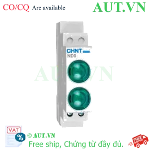 Ảnh của Đèn Báo LED Gắn Thanh Ray CHINT ND9-2/GG 6.3V - Màu Xanh Lá