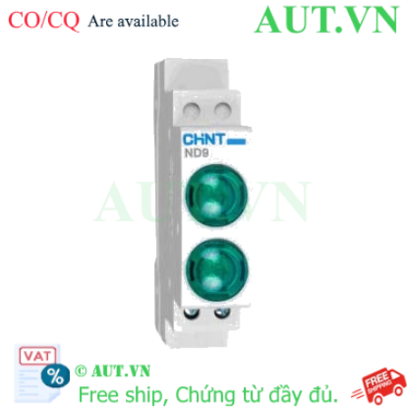 Ảnh của Đèn Báo LED Gắn Thanh Ray CHINT ND9-2/GG 6.3V - Màu Xanh Lá