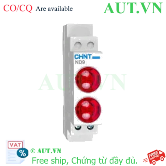 Ảnh của Đèn báo gắn thanh ray CHINT ND9-2/RR 6.3V (Màu Đỏ)
