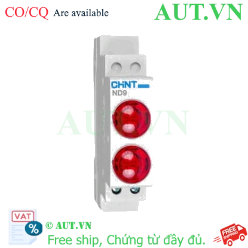 Ảnh của Đèn báo gắn thanh ray CHINT ND9-2/RR 6.3V (Màu Đỏ)