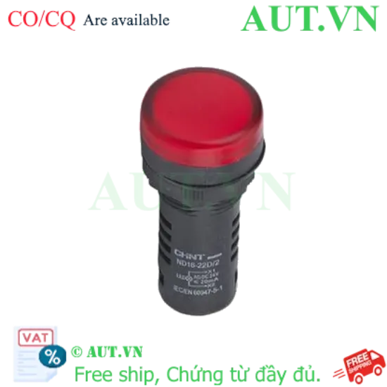 Ảnh của Đèn báo ND16-22D/2 24V RED CHINT - Led đỏ - Chính hãng
