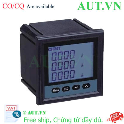 Ảnh của Đồng hồ đa năng 3 pha kỹ thuật số màn LCD CHINT PD666-3S3 380V 5A 
