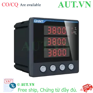 Ảnh của Đồng hồ đo điện áp 3 pha kỹ thuật số CHINT PZ666-4S 3×450V 