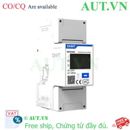 Ảnh của Đồng hồ đo điện thông minh một pha CHINT DDSU666 230V 5(80)A 