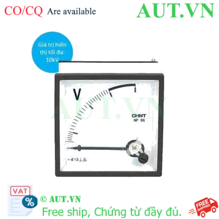 Ảnh của Đồng hồ vôn kế tương tự CHINT NP96-V 10kV/100V 