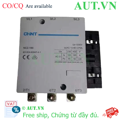 Ảnh của Khởi động từ 3 pha 220V NC2-185 220V Chint, mới 100%
