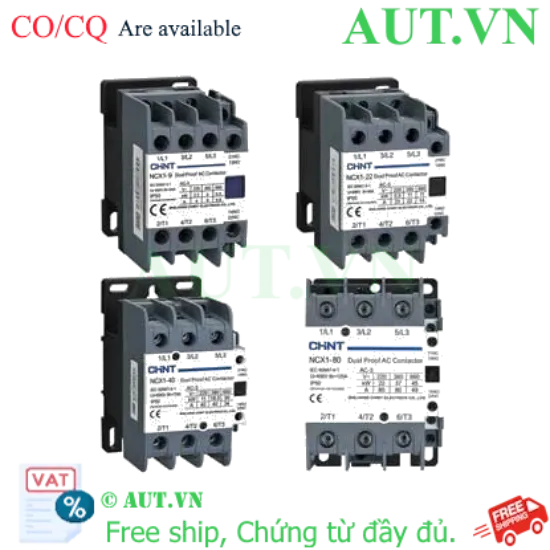 Ảnh của Khởi động từ chống bụi CHINT NCX1-18 220V 50Hz 