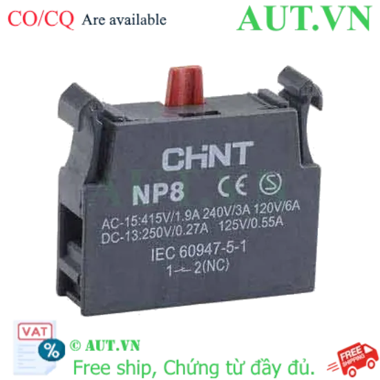 Ảnh của Khối tiếp điểm CHINT NP8 CONTACT UNITS NC 