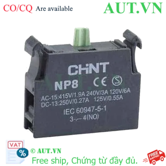 Ảnh của Khối tiếp điểm CHINT NP8 CONTACT UNITS NO 