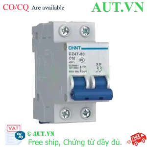 Ảnh của MCB 2 pha CHINT DZ47-60 C16-2P-3kA - 2P, 16A, 400VAC