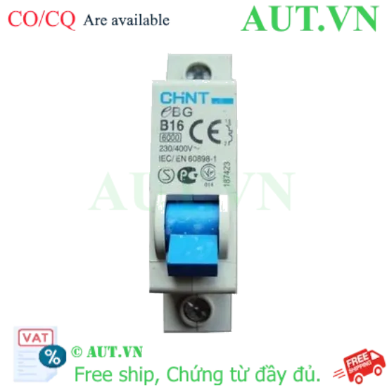 Ảnh của MCB CHINT eBG 1P B16 6kA 