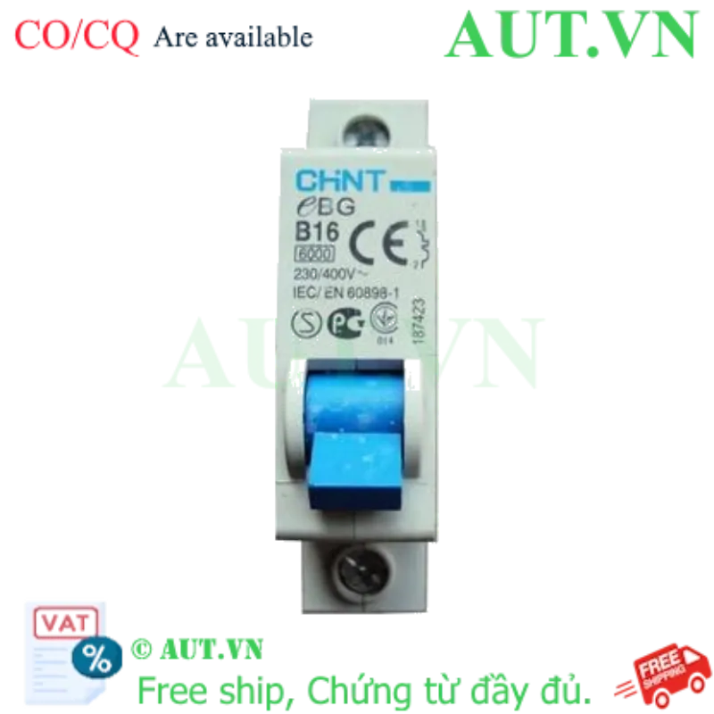 Ảnh của MCB CHINT eBG 1P B16 6kA 