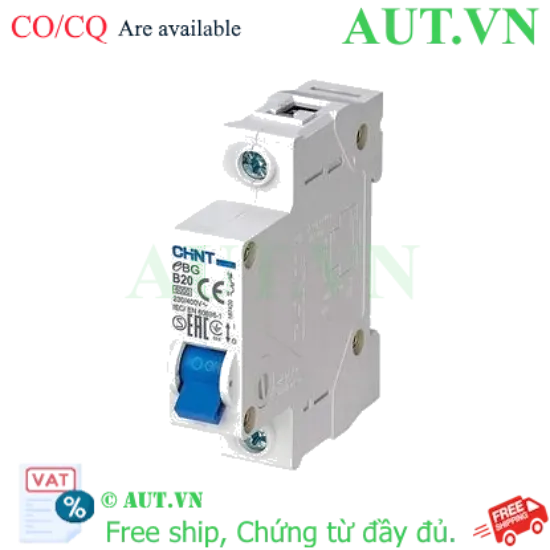Ảnh của MCB CHINT eBG 1P B20 6kA 