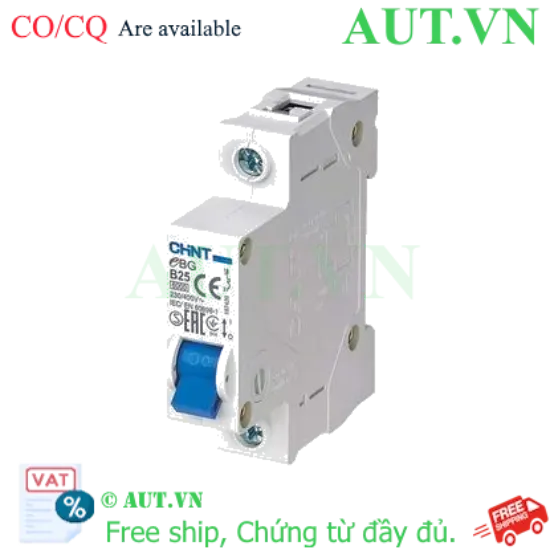 Ảnh của MCB CHINT eBG 1P B25 6kA 