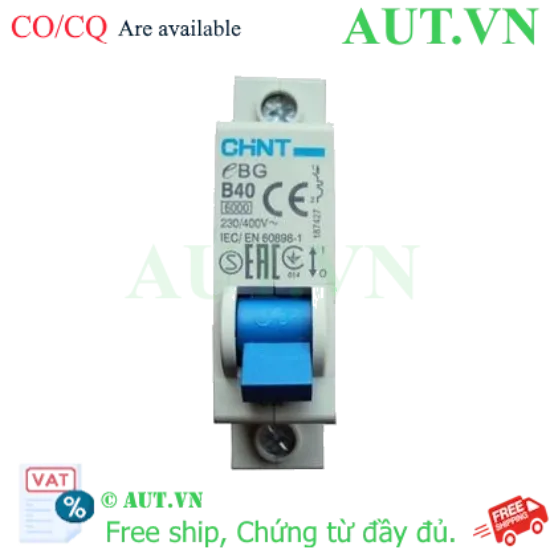Ảnh của MCB CHINT eBG 1P B40 6kA 