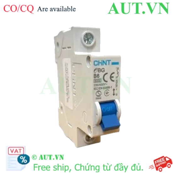 Ảnh của MCB CHINT eBG 1P B6 6kA 