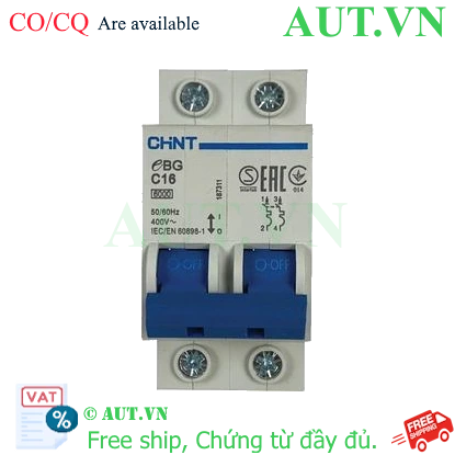 Ảnh của MCB CHINT eBG 2P C16 6kA 