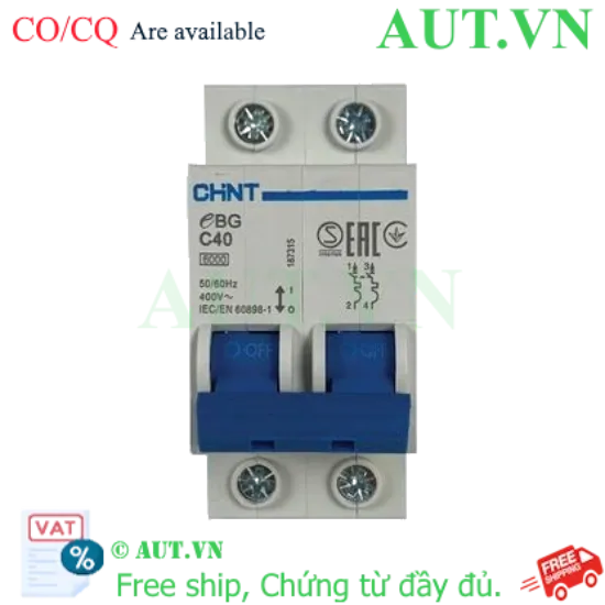 Ảnh của MCB CHINT eBG 2P C40 6kA 