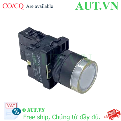 Ảnh của Nút nhấn có đèn loại nhấn nhả CHINT NP2-EW3164 230V LED 
