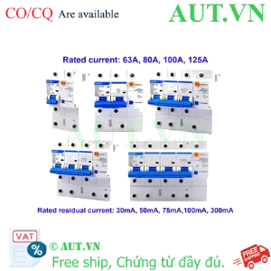 Ảnh của RCBO chống rò CHINT NXBLE-125 2P D80 75mA 