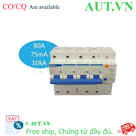 Ảnh của RCBO chống rò CHINT NXBLE-125 4P D80 75mA 