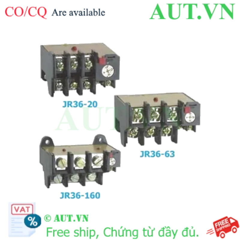 Ảnh của Rơ le nhiệt CHINT JR36-20 3.2-5A 