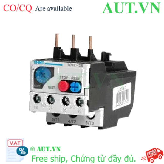 Ảnh của Rơ le nhiệt CHINT NR2-25 0.1-0.16A 