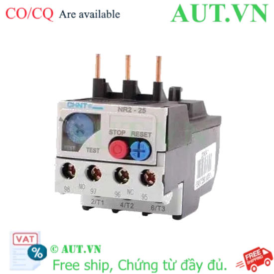 Ảnh của Rơ le nhiệt CHINT NR2-25 0.16-0.25A 