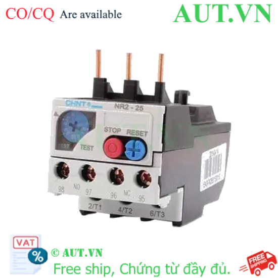 Ảnh của Rơ le nhiệt CHINT NR2-25 0.25-0.4A 