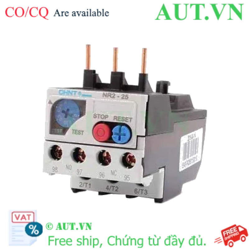 Ảnh của Rơ le nhiệt CHINT NR2-25 0.25-0.4A 