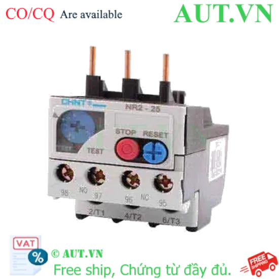 Ảnh của Rơ le nhiệt CHINT NR2-25 1.25-2A 