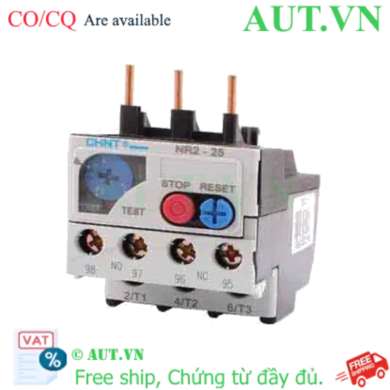 Ảnh của Rơ le nhiệt CHINT NR2-25 1.25-2A 