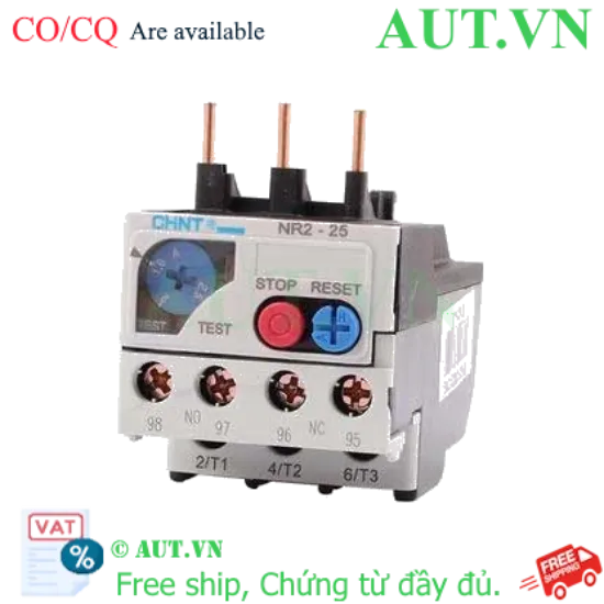 Ảnh của Rơ le nhiệt CHINT NR2-25 1.6-2.5A 