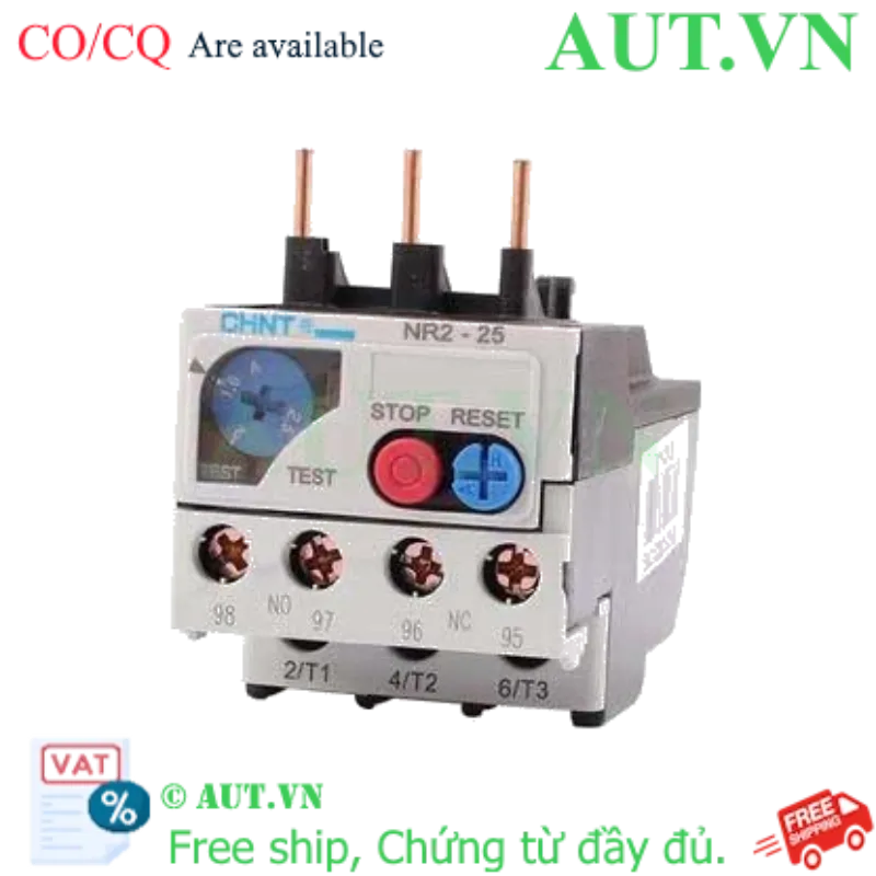 Ảnh của Rơ le nhiệt CHINT NR2-25 1.6-2.5A 