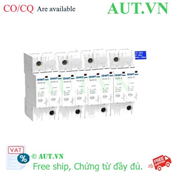 Ảnh của Thiết bị chống sét CHINT NU6-II 100kA/385V 4P 