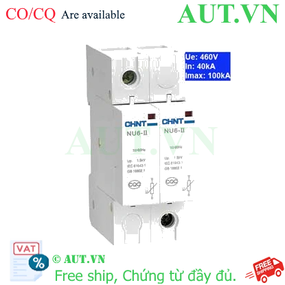 Ảnh của Thiết bị chống sét CHINT NU6-II 100kA/460V 1P 
