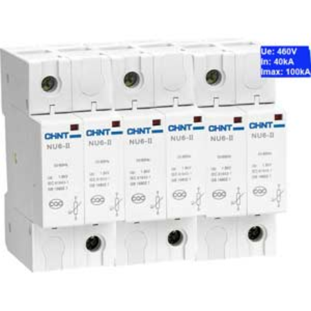 Ảnh của Thiết bị chống sét CHINT NU6-II 100kA/460V 3P 