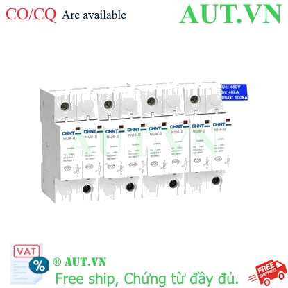Ảnh của Thiết bị chống sét CHINT NU6-II 100kA/460V 4P 