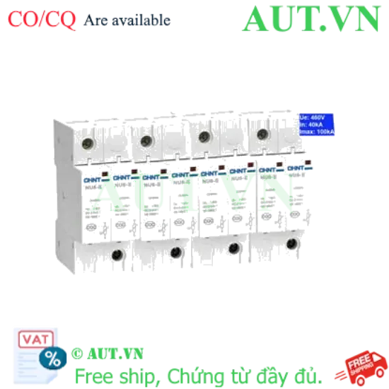 Ảnh của Thiết bị chống sét CHINT NU6-II 100kA/460V 4P 