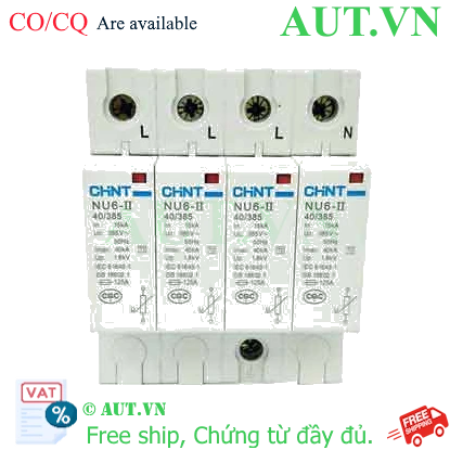 Ảnh của Thiết bị chống sét CHINT NU6-II 40kA/385V 4P 