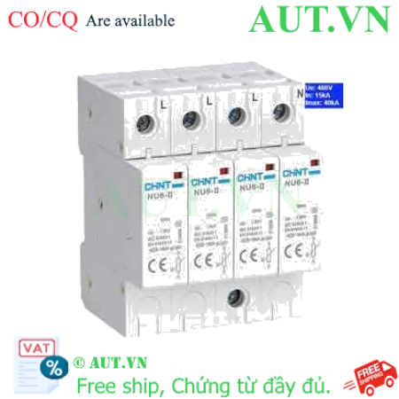 Ảnh của Thiết bị chống sét CHINT NU6-II 40kA/460V 4P 