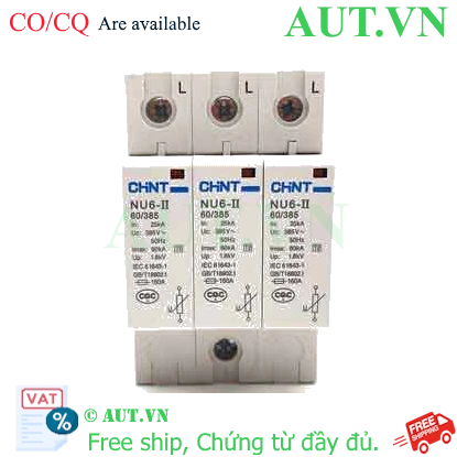 Ảnh của Thiết bị chống sét CHINT NU6-II 60kA/385V 3P 