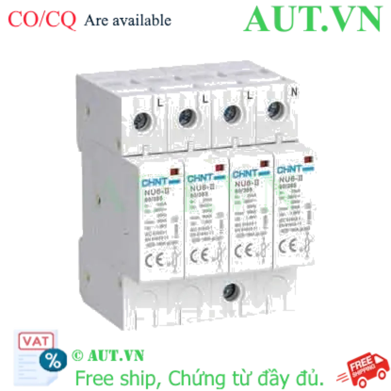 Ảnh của Thiết bị chống sét CHINT NU6-II 60kA/385V 4P 