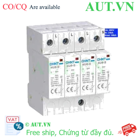 Ảnh của Thiết bị chống sét CHINT NU6-II 60kA/460V 4P 