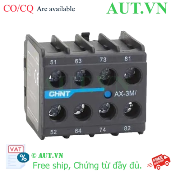 Ảnh của Tiếp điểm phụ cho công tắc tơ dòng NXC CHINT AX-3M/02 